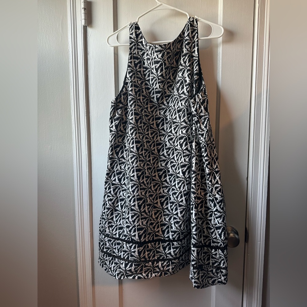 Vineyard Vines Black and White Halter Sundress